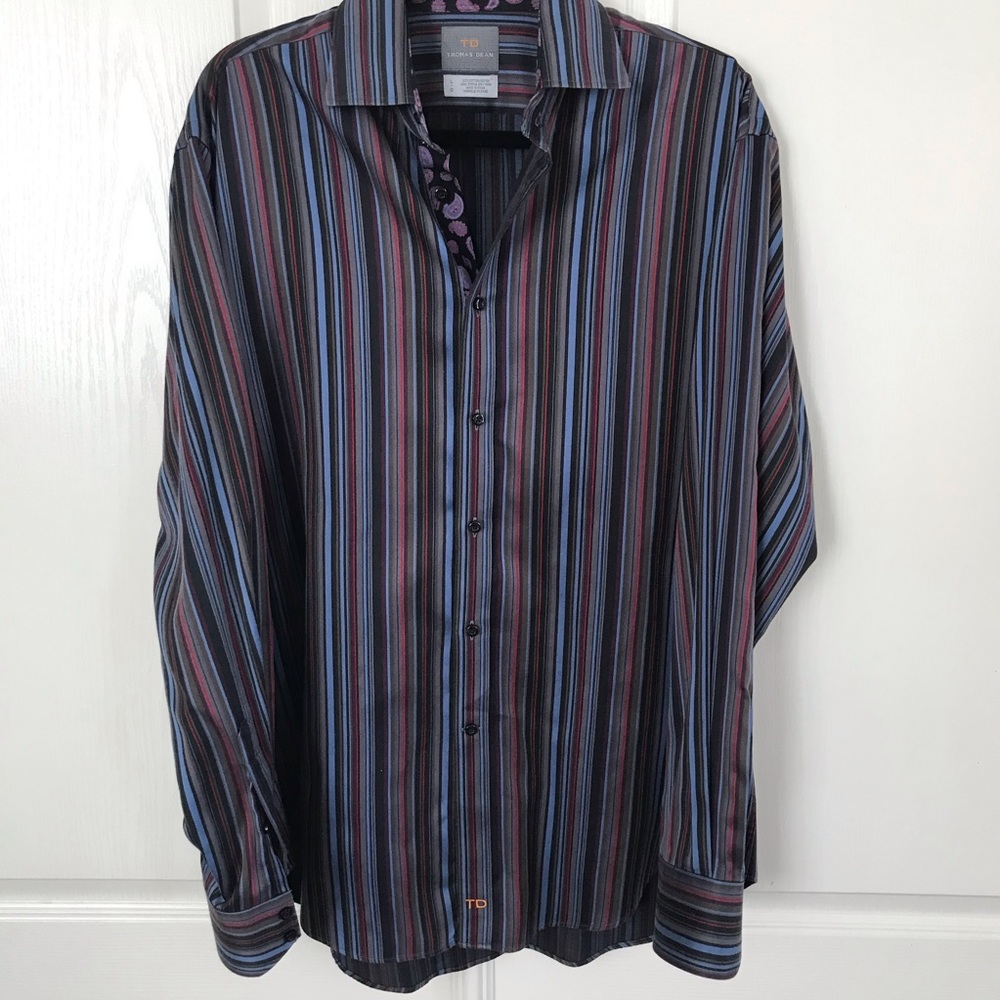 Thomas Dean Long Sleeve Button Up - image 1